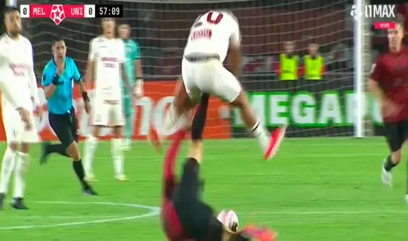 Orzán se ganó la roja por una patada en la parte baja de Alex Valera en el Universitario vs. Melgar