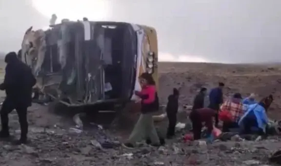 Ayacucho: despiste de bus interprovincial deja 4 muertos y 22 heridos