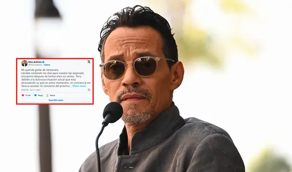 Marc Anthony cancela concierto en Venezuela tras crisis en las elecciones presidenciales 2024