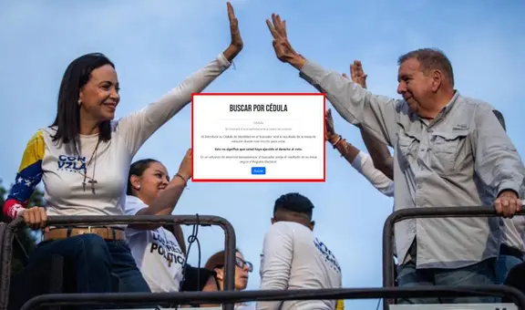 Actas María Corina Elecciones Venezuela 2024: CONSULTA con cédula los resultados tras el segundo boletín