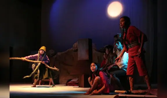 Niños de Carabayllo y la adaptación teatral de “Cholito en los Andes mágicos” de Óscar Colchado