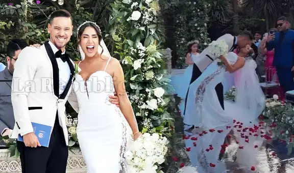Melissa Paredes y Anthony Aranda se dieron el sí en el altar: esposos se juraron amor eterno