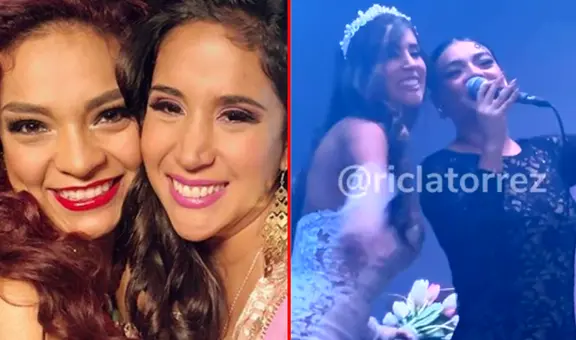 Melissa Paredes y Cielo Torres reviven a sus personajes de novela 'Ojitos hechiceros' en boda con Anthony Aranda