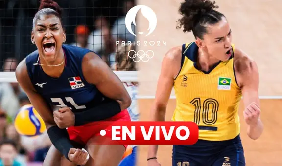 Dominicana vs. Brasil voleibol HOY, Juegos Olímpicos París 2024: sigue EN VIVO el partido de cuartos de final vía Claro Sports