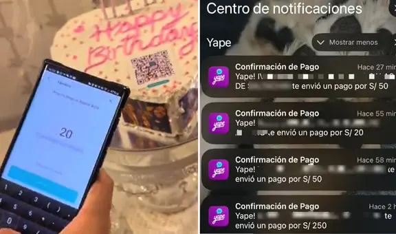 Peruana recaudó S/500 en su cumpleaños con torta con QR de Yape y dicen: “Yo tendría 0,10”