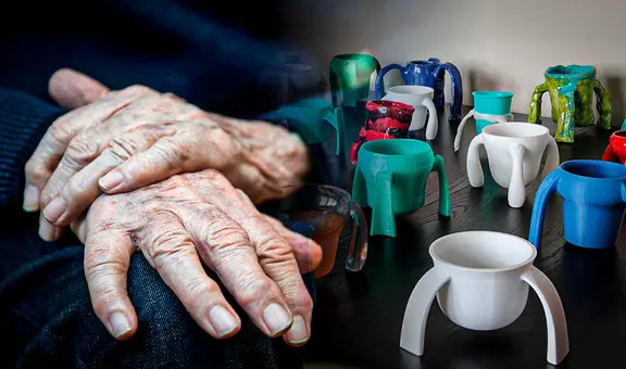 La emotiva historia de la niña que se volvió multimillonaria al crear una taza especial para su abuelo con Parkinson