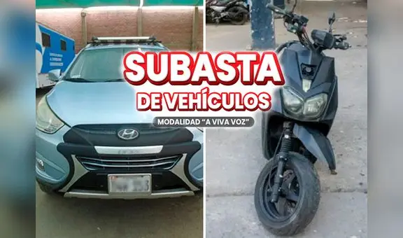 ¡Desde S/2.000! Pronabi anuncia NUEVA SUBASTA de autos, motocicletas y más a bajos precios: conoce cómo participar