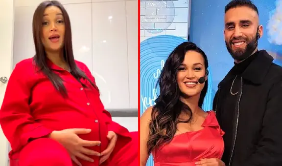 Angie Arizaga hace advertencia a Jota Benz mientras está a punto de dar a luz: "Espero que lo hagas"