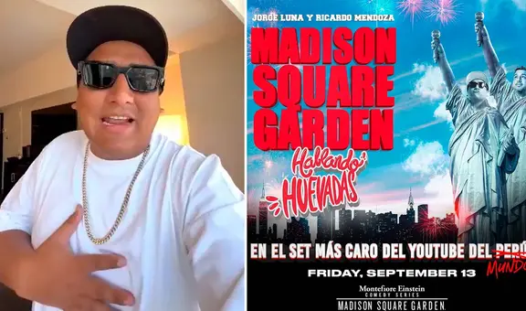 Jorge Luna revela detalles del show de 'Hablando Huevadas' en el Madison Square Garden: "Cambiaron todos los planes"