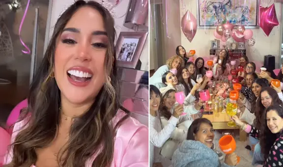 Melissa Paredes recibe una sorpresa de Anthony Aranda con ‘pijama party’ antes de su cumpleaños de la modelo