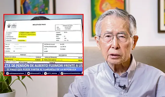 Alberto Fujimori: revelan la primera boleta de su pensión vitalicia pagada el 31 de julio del 2024