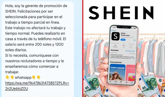 ¿Te llegó este SMS del 'gerente' de Shein? No lo abras, se trata de una peligrosa estafa