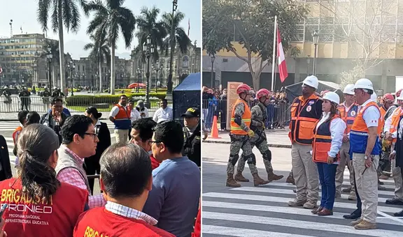 Usuarios denuncian cierre de plaza de Armas en pleno Simulacro Nacional Multipeligro