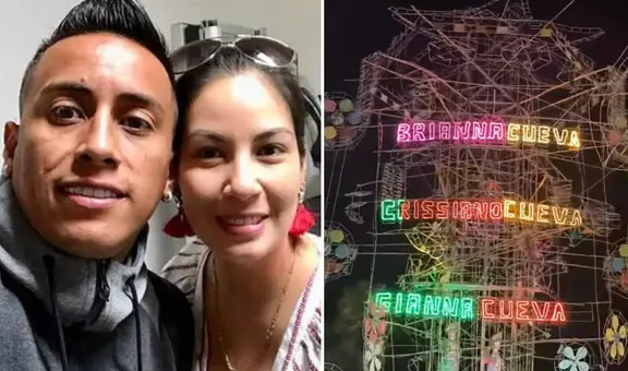 Christian Cueva sorprende al donar colosal castillo con los nombres de sus hijos en fiesta de Huamachuco