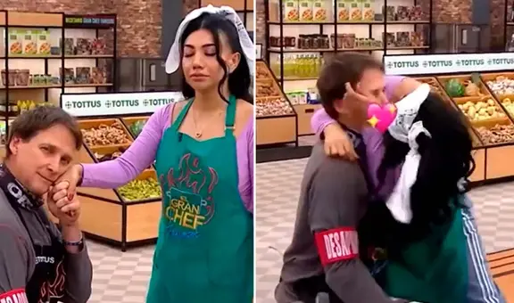 Diana Sánchez sorprende al besar a Christian Thorsen en 'El gran chef famosos': “Te amo Platanazo”