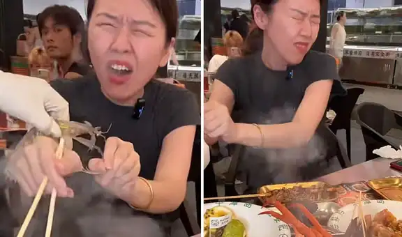 Joven quiso cocinar vivo a camarón mantis, pero crustáceo se defendió: clip es viral