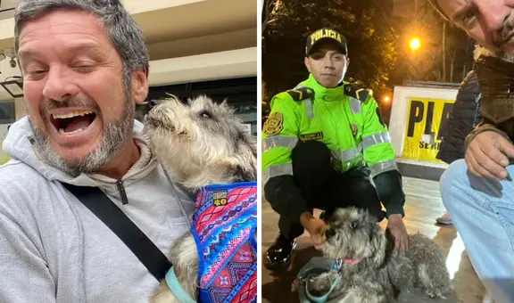 Lucho Cáceres encuentra a familia de perrito perdido y agradeció apoyo de joven policía: "Volvió a su hogar"