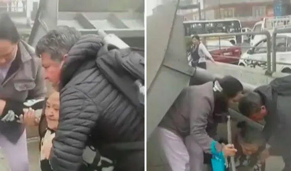 Cercado de Lima: caída de paradero deja al menos 4 heridos en cruce de avenidas Grau con Huánuco