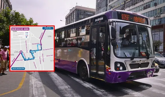 Corredor Morado tiene nueva ruta por obras de Línea 2: revisa recorrido y paraderos hacia San Juan de Lurigancho