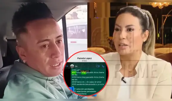 Franco, Melissa Klug, Arica, 'Chama' y más: Cueva le mostró los chats de sus infidelidades a Pamela López