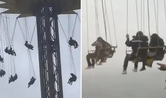 Personas quedan atrapadas a más de 70 metros en juego ‘Supergirl’ en Six Flags México a causa de tormentas