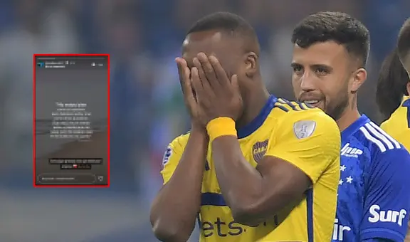 Advíncula y su sentido mensaje tras ser expulsado en eliminación de Boca Juniors de Copa Sudamericana