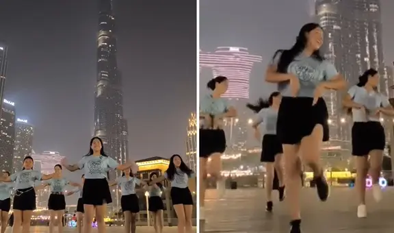 ¡De Perú a Dubái! Peruanas se lucen bailando huaylas frente al rascacielos Burj Khalifa: “Difundiendo lo nuestro”