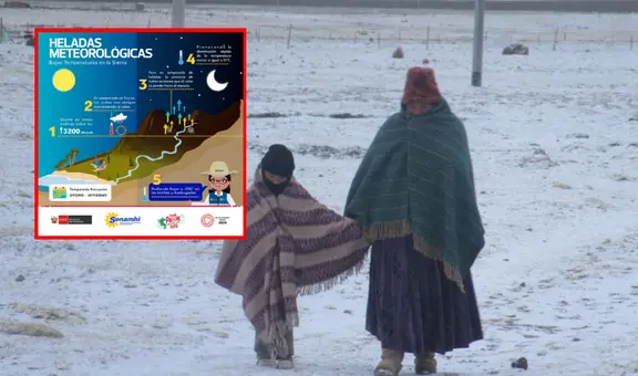 ¡Hasta -13° C! Senamhi advierte de heladas en múltiples regiones del Perú a partir del 25 de agosto