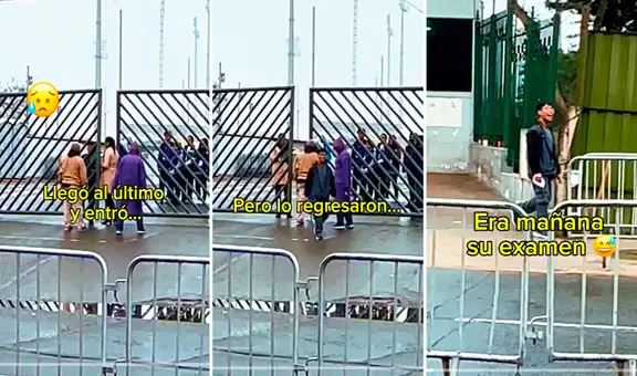 Postulante llega a simulacro de San Marcos, pero se confundió de fecha: “Es mañana”