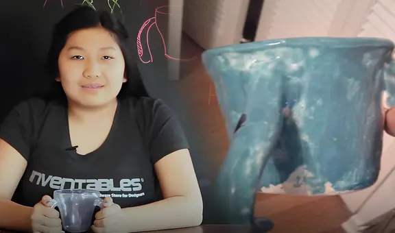 Creó a los 11 años una taza para ayudar a su abuelo con Parkinson y se volvió millonaria con su idea