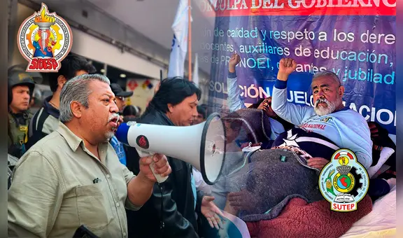 Huelga de hambre del Sutep y Sidesp por Nombramiento Docente y pago de deuda social