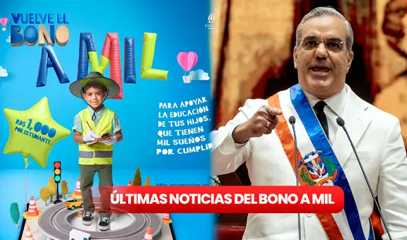 Bono A Mil EN VIVO HOY, 29 de agosto 2024: nuevo LINK OFICIAL, BUENAS NOTICIAS de MINERD y cómo registrarse