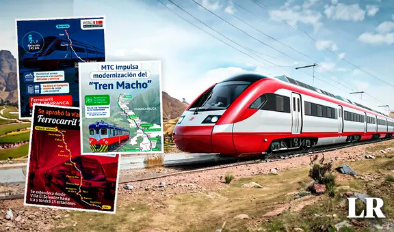Nuevos trenes para el Perú: conoce los 7 proyectos que tiene el MTC para los próximos años