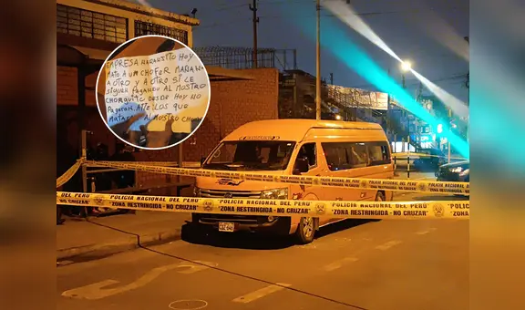 Extorsionadores asesinaron a balazos a chofer de la ruta Pasamayito que conecta Comas y San Juan de Lurigancho