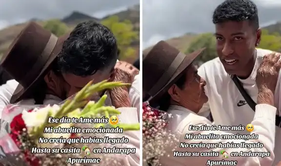Miguel Araujo visitó a abuelita de su esposa en Apurímac y enternece a usuarios: “Mucha humildad”