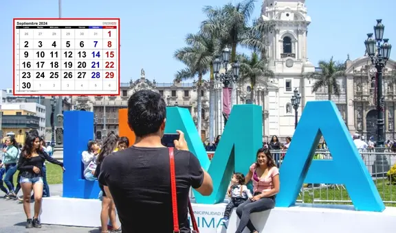 Feriados de septiembre 2024 en Perú: revisa AQUÍ el calendario de días festivos y no laborables