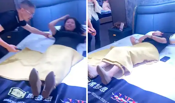 Empresa china crea camas que facilitan movimientos a parejas para tener hijos: “La necesito”