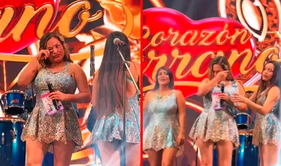 Lesly Águila llora en pleno concierto de Corazón Serrano y genera preocupación entre sus seguidores