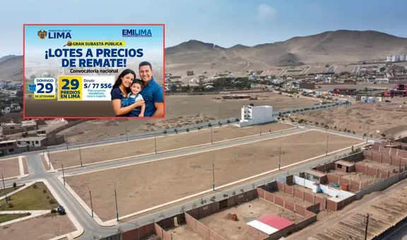 Subasta pública de la Municipalidad de Lima: conoce cómo adquirir uno de los 29 lotes en 6 atractivos distritos