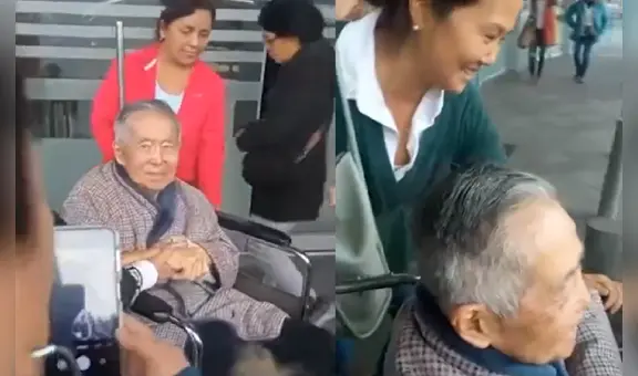 Alberto Fujimori es visto saliendo de clínica y comentó sobre su candidatura: "Vamos a ver"