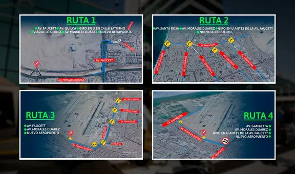Las 9 rutas de ingreso y salida del nuevo Aeropuerto Internacional Jorge Chávez habilitadas por el MTC