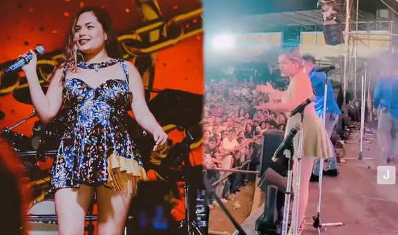 Lesly Águila de Corazón Serrano conmueve en redes al defender a un niño durante concierto
