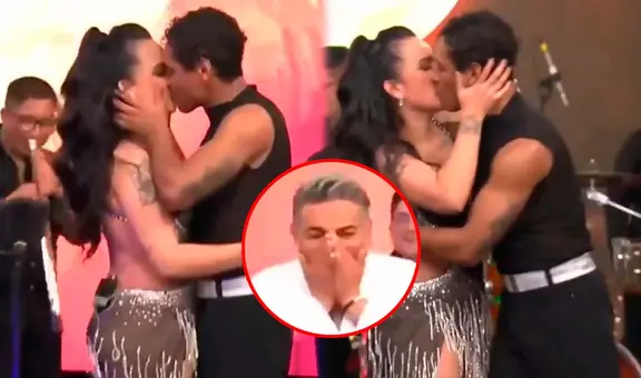 Daniela Darcourt sorprende con apasionado beso a Waldir Felipa en 'Sábado con Andrés': Andrés Hurtado quedó impactado