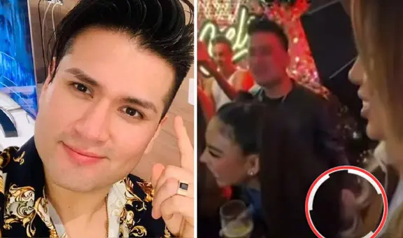 Deyvis Orosco es captado en fiesta agarrándole la cintura a mujer que no es Cassandra