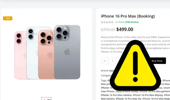 ¿Quieres comprar el nuevo iPhone 16? Alertan modalidad de estafa en ventas del celular de Apple con IA