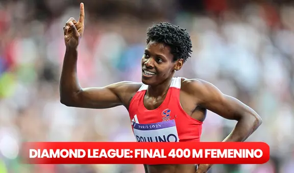 Con Marileidy Paulino: ¿a qué hora y dónde VER EN VIVO la Final 400 m Femeninos Diamond League 2024?