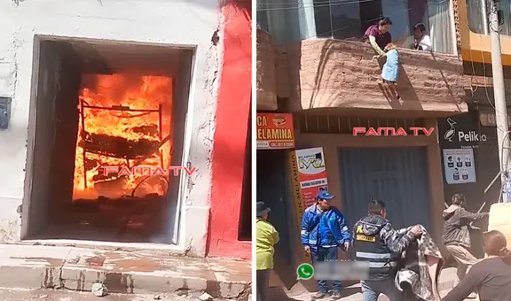 Peruana hace llorar a miles al lanzar a sus 2 perros por la ventana para salvarlos de morir durante incendio