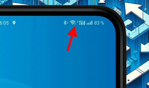¿Qué significan las flechas al lado de los íconos de Wi-Fi, Bluetooth y 4G/5G en tu celular?