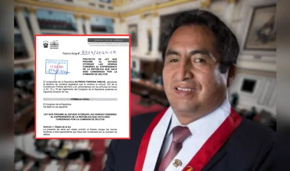Bancada Socialista presenta proyecto para que expresidentes condenados no reciban honores cuando mueran
