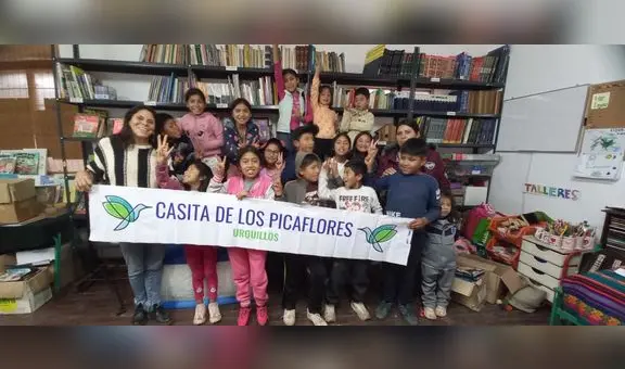 Una casita para leer en Urquillos, Cusco